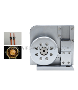 Eight side crimping die of shielding ring