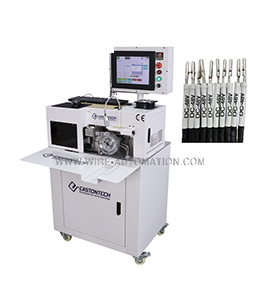 Automatic tube marking and heat machine